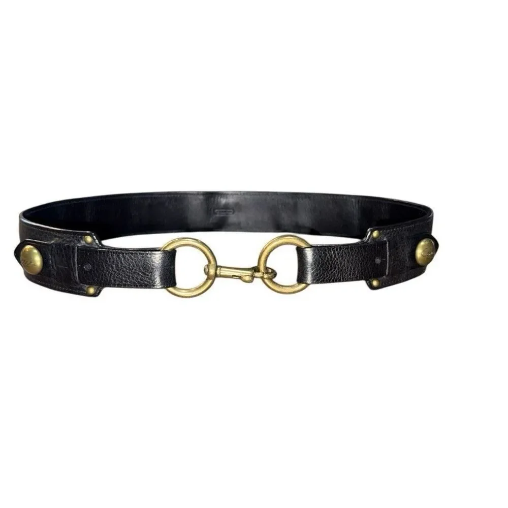 Coach Dog Leash Belt Black Small